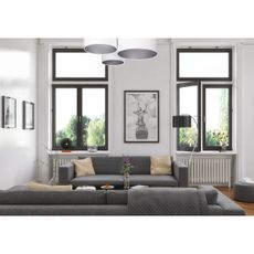 Stropné svietidlo SPACE 3xE27/60W/230V biela/strieborná