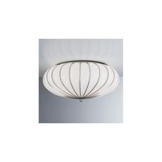 SIRU - Stropné svietidlo GIOVE 3xE27/60W/230V pr. 48 cm chróm/biela benátske sklo