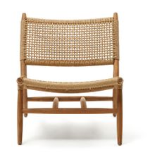 Drevené záhradné kreslo v prírodnej farbe Codolar - Kave Home