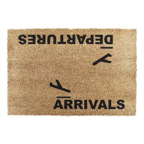 Rohožka z kokosového vlákna 40x60 cm Arrivals and Departures – Artsy Doormats