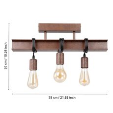 Eglo 43522 - Prisadený luster TOWNSHEND 3xE27/60W/230V