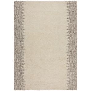 Flair Rugs koberce Ručne tkaný kusový koberec Minerals Border Natural - 80x150 cm