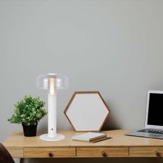 LED Stmievateľná dobíjacia stolná lampa LED/1W/5V 3000K 1800 mAh biela