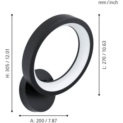 Eglo 900069 - LED RGBW Stmievateľné nástenné svietidlo MARGHERA-Z LED/16W/230V