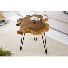 Estila Dizajnový moderný odkladací stolík z kmeňa stromu Wild 55cm