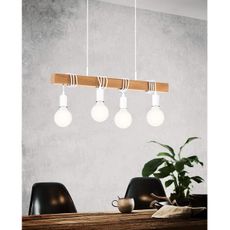 Eglo 33164 - Luster na lanku TOWNSHEND 4xE27/60W/230V