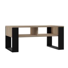TP Living Konferenčný stolík Lawa MODERN 2P dub sonoma/čierna