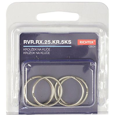 Krúžok na kľúče 25mm / sada 5ks / RVR.RX.25.KR.5KS