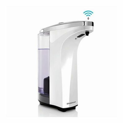 simplehuman Bezdotykový dávkovač mydla Simplehuman - 237 ml, Biely plast , chróm