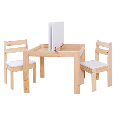 Detský set 1+2, biela/prírodná, borovica, EVAN