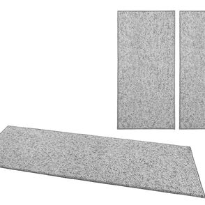 BT Carpet - Hanse Home koberce Spálňová sada Wolly 102840 Grey - 3 diely: 67x140 (2x), 67x250 (1x) cm