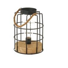 Čierna stolová lampa (výška 20,5 cm) – Casa Selección