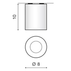 Azzardo AZ2558 - Vonkajšie stropné svietidlo ARO 1xGU10/50W/230V IP54