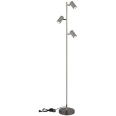 Globo 57911SS - Stojacia lampa ROBBY 3xGU10/5W/230V šedá