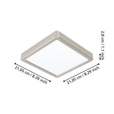 Eglo 900115 - LED Stmievateľné kúpeľňové svietidlo FUEVA-Z  LED/16,5W/230V IP44