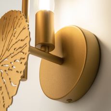 Maytoni MOD082WL-01G - Nástenné svietidlo LOVETANN 1xE14/40W/230V zlatá