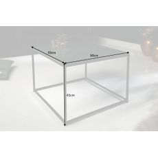 Konferenčný stolík Elements 50cm mramorová zelená