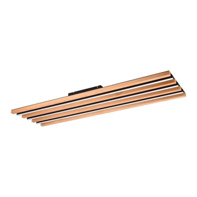 LED stmievateľné stropné svietidlo v čierno-prírodnej farbe 6x114 cm Fontana – Trio