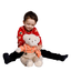 Plyšový medvedík, smotanová/oranžová, 45cm, MADEN BOY TYP1