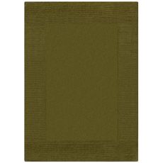 Flair Rugs koberce Kusový ručne tkaný koberec Tuscany Textured Wool Border Green - 120x170 cm