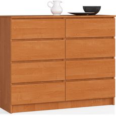 Ak furniture Komoda Kuba 120 cm 8 zásuviek jelša