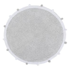 Lorena Canals koberce Pre zvieratá: Prateľný koberec Bubbly Light Grey kruh - 120x120 (priemer) kruh cm