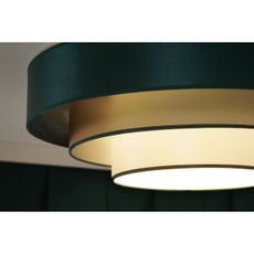 Duolla - LED Stropné svietidlo LUNETA LED/26W/230V pr. 60 cm 4000K zelená/zlatá