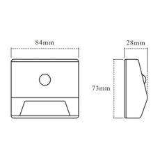 Ledvance - LED Schodiskové svietidlo so senzorom NIGHTLUX LED/0,25W/3xAAA IP54
