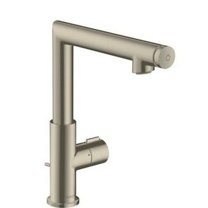 Umývadlová batéria Hansgrohe Axor Uno s výpusťou kartáčovaný nikel 45016820