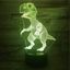 3Dmix 3DL-CLK046 – 3D LED nočná lampa - Dinosaurus (mláďa) (Hodiny s budíkom)