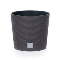 Prosperplast Kvetináč Rato Knitted tmavohnedý, varianta 25 cm