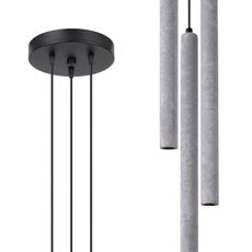 Sollux SL.1273 - Luster na lanku PASTELO 3xG9/8W/230V betón