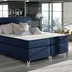 Posteľ Boxspring Amadeus 200x180, tm. modrá (látka - bao 18)