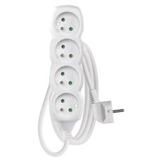 EMOS Prodlužovací kabel se 4 zásuvkami 1,0 mm² KIKOK 1,5 m bílý