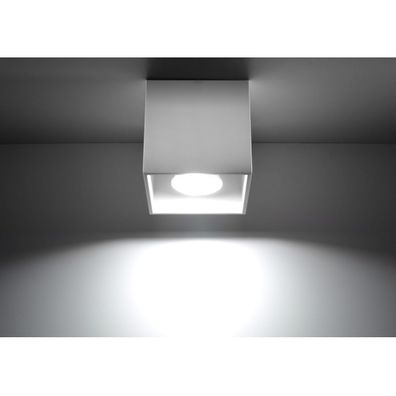 Sollux SL.0027 - Bodové svietidlo QUAD 1 1xGU10/10W/230V biela