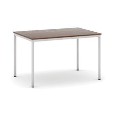 Jedálenský stôl, 1200 x 800 mm, sivá podnož, orech