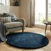 Flair Rugs koberce Kusový koberec Shaggy Teddy Navy kruh - 133x133 (priemer) kruh cm