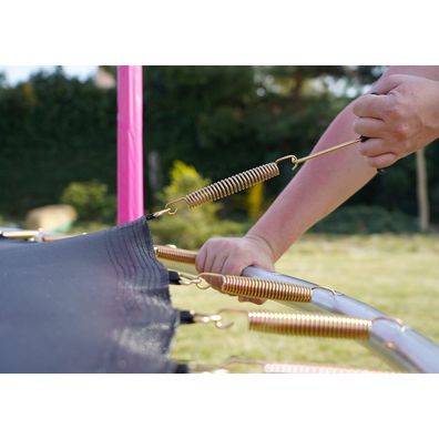 Marimex | Trampolína Marimex Standard 244 cm ružová + ochranná sieť + rebrík ZADARMO | 19000110