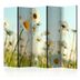 Paraván Daisies - spring meadow Dekorhome 135x172 cm (3-dielny)