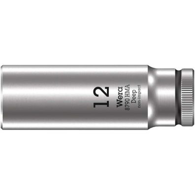 Wera 004509 Nástrčné hlavice Zyklop 1/4" 6 hrana 12 mm typ 8790 HMA - hlboké