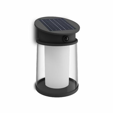 Philips Juda UltraEfficient solárne LED svietidlo so senzorom čierna, 3,2 W, 500 lm, 4000 K