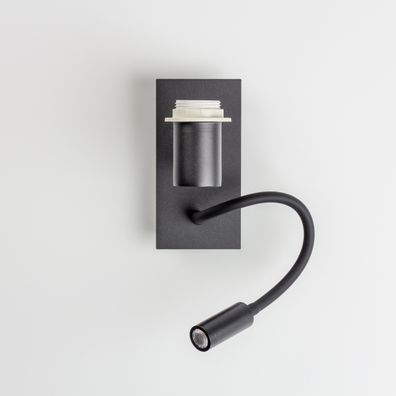 Brilagi - LED Flexibilná nástenná lampa NUBILA 1xE27/25W/230V + LED/3W čierna