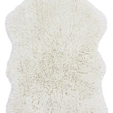 Lorena Canals koberce Vlnený koberec Woolly - Sheep White - 75x110 tvar kožušiny cm