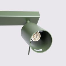 Sollux SL.1502 - Bodové svietidlo RING 3xGU10/10W/230V zelená