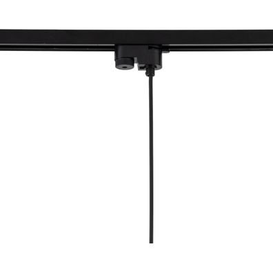 Luster na lanku do lištového systému TRACER 1xE27/15W/230V pr. 38 cm čierna/šedá