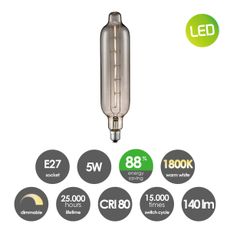 LED Stmievateľná žiarovka VINTAGE EDISON E27/5W/230V 1800K