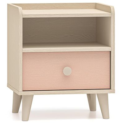 Nočný stolík Mevel 10 Púštny piesok/Mill. Pink