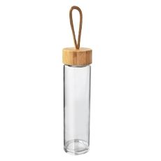 Sklenená fľaša na vodu s bambusovým viečkom Orion, 500 ml