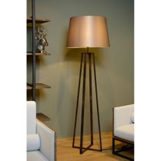 Lucide 31798/81/97 - Stojacia lampa COFFEE 1xE27/60W/230V hnedá