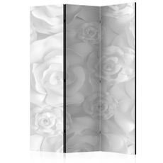 Paraván Plaster Flowers Dekorhome 135x172 cm (3-dielny)